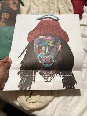 Kith Artist Series Marcus Troy Multicolor White Paper Bag One Size